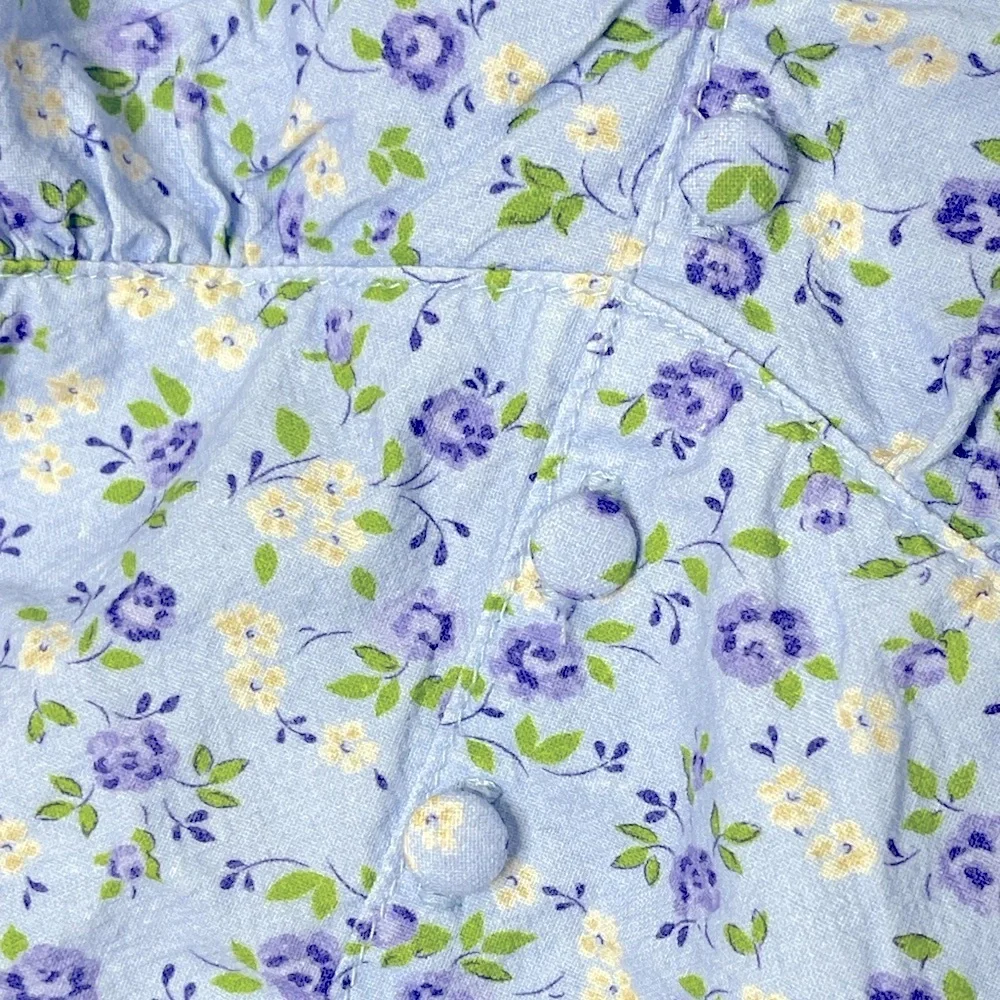 Boyish The Dusty Puff-Sleeve Mini Dress Forget Me Not Floral Size 6 Revolve - Picture 6 of 10